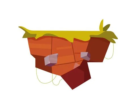 Terrain grass icon Stock Illustration