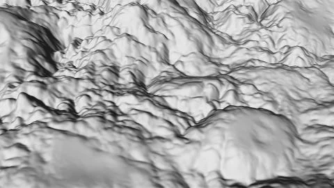 Terrain modern 3d surface model, 3d render backdrop, computer generating Illustrazione stock