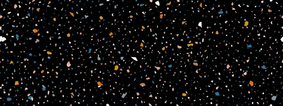 Terrazo marble, ceramic tile pattern or texture Stock Illustration