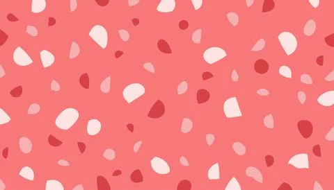 Terrazzo background red pink abstract simple vector Stock Illustration