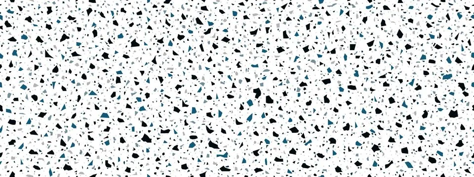 Terrazzo ceramic tile pattern grey and blue marble Stock Illustration