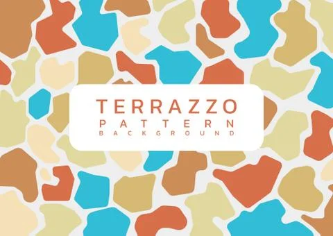 Terrazzo clean background modern pattern design art concept with space for yo Stock Illustration