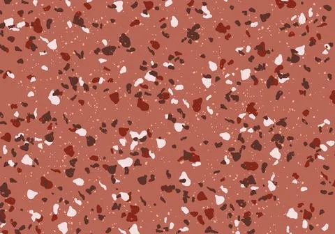 Terrazzo floor seamless pattern background, stone concrete texture surface .. Stockillustratie