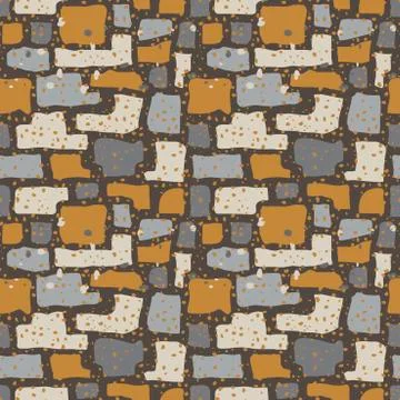 Terrazzo floor texture background,marble surface, stone pattern, chaotic stai Stock Illustration