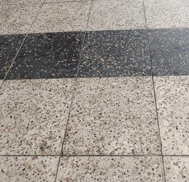 Terrazzo Floor Tile Pattern Black and White Texture Stock Photos