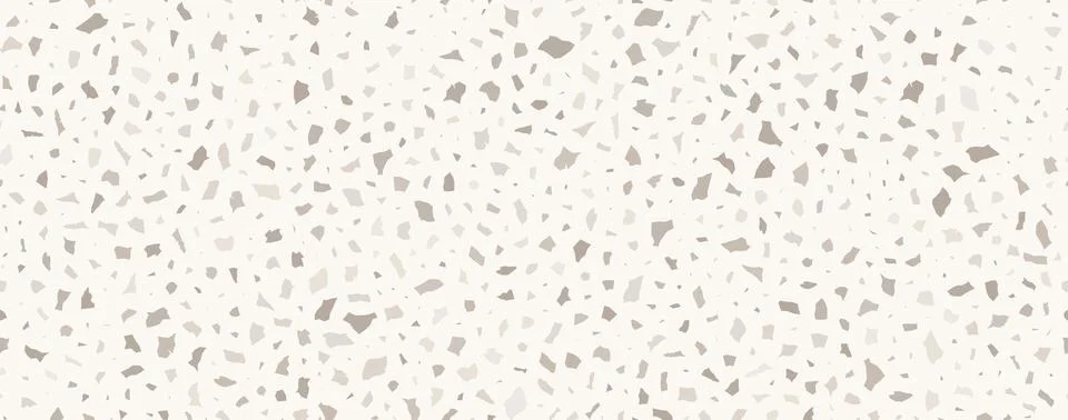 Terrazzo flooring seamless pattern. Vector realistic asphalt texture with Illustrazione stock