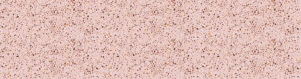 Terrazzo flooring seamless pattern. Vector realistic asphalt texture with Stock Illustration