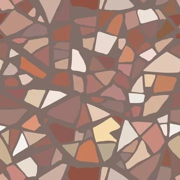 Terrazzo flooring seamless texture.  Vector pattern Stock Illustration