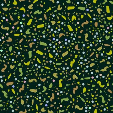 Terrazzo floors seamless pattern. Dark tones. Stone mosaic from colored pebbl Stock Illustration