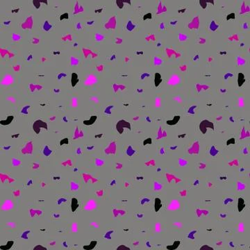 Terrazzo imitation seamless pattern background. Abstract vector texture design Stock Illustration