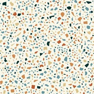 Terrazzo mosaic tile pattern, terazo floor texture Illustrazione stock