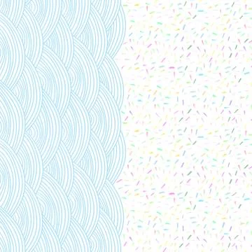 Terrazzo pattern abstract texture, scandinavian doodle style traditional geom Stock Illustration