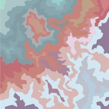 Terrazzo Pattern. Vector Texture Of Pink Marble With Turquoise Accents. Marbl Stock Illustration