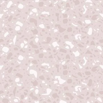 Terrazzo repeating seamless pattern. Texture composed of natural stone, glass Stock Illustration