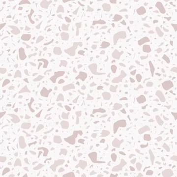 Terrazzo repeating seamless pattern. Texture composed of natural stone, glass Stock Illustration