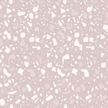 Terrazzo repeating seamless pattern. Texture composed of natural stone, glass 스톡 일러스트