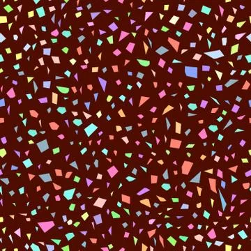 Terrazzo Seamless pattern abstract texture, traditional geometric flooring ma Stock Illustration