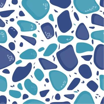 Terrazzo seamless pattern background Stock Illustration