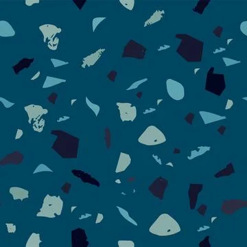 Terrazzo seamless pattern. Brown classic flooring Illustrazione stock