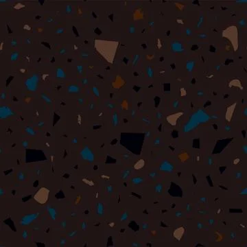 Terrazzo seamless pattern. Dark classic flooring t Illustrazione stock