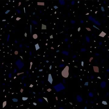 Terrazzo seamless pattern. Dark classic flooring t Illustrazione stock