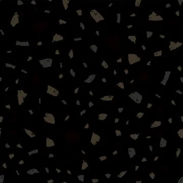 Terrazzo seamless pattern. Dark classic flooring t 스톡 일러스트