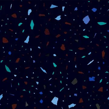 Terrazzo seamless pattern. Dark classic flooring t Illustrazione stock