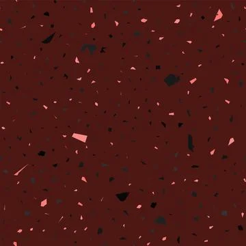 Terrazzo seamless pattern. Dark classic flooring t Stock Illustration