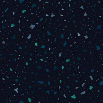 Terrazzo seamless pattern. Dark classic flooring t Illustrazione stock