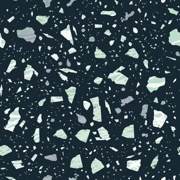 Terrazzo seamless pattern. Dark classic flooring t イラスト素材
