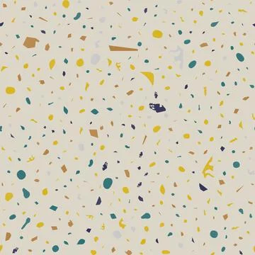 Terrazzo seamless pattern. Earthy classic flooring イラスト素材