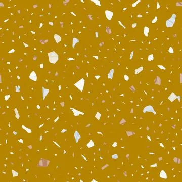 Terrazzo seamless pattern. Earthy classic flooring Illustrazione stock