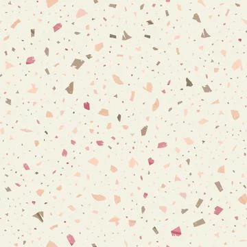 Terrazzo seamless pattern. Earthy classic flooring 스톡 일러스트