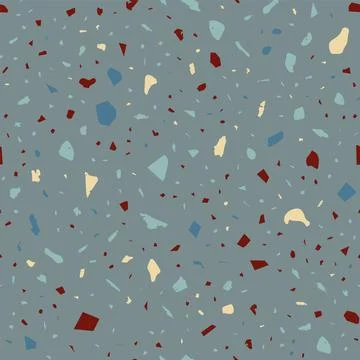 Terrazzo seamless pattern. Earthy classic flooring 스톡 일러스트