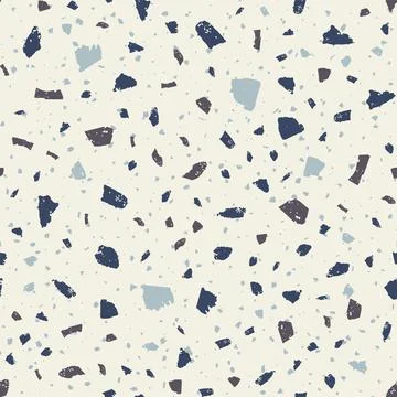 Terrazzo seamless pattern. Earthy classic flooring Illustrazione stock