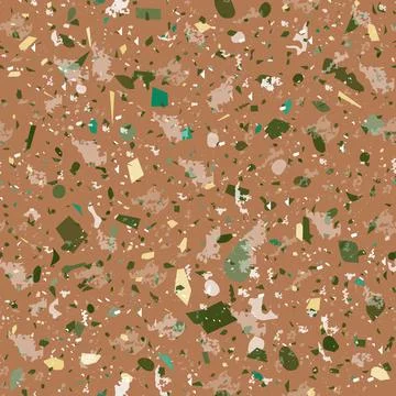 Terrazzo seamless pattern. Earthy classic flooring 스톡 일러스트
