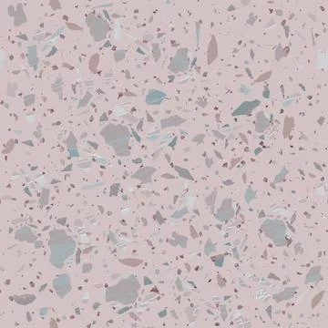 Terrazzo seamless pattern. Earthy classic flooring Stock Illustration
