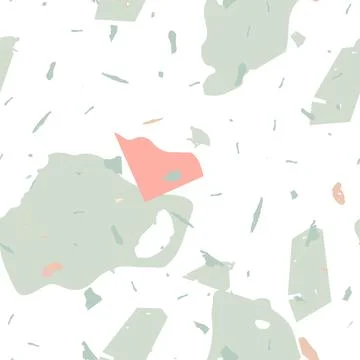 Terrazzo seamless pattern. Earthy  minimalistic 스톡 일러스트