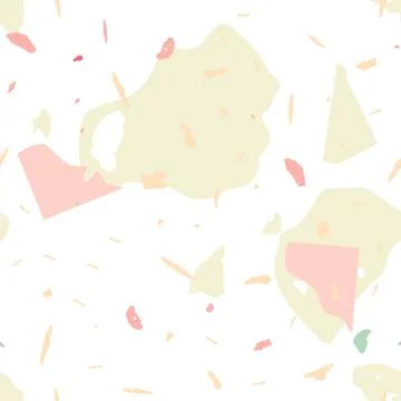 Terrazzo seamless pattern. Earthy  minimalistic Stock Illustration