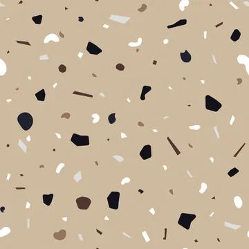 Terrazzo seamless pattern. Flooring mosaic texture. Vector floor with natural イラスト素材