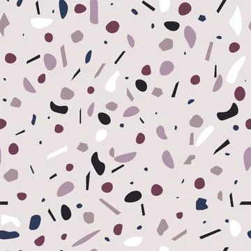 Terrazzo seamless pattern. Flooring mosaic texture. Vector floor with natural 스톡 일러스트
