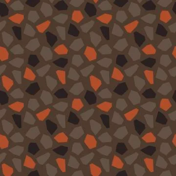 Terrazzo seamless pattern. . Four colors. Stylish stone textures, fabric designs Illustrazione stock