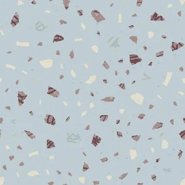 Terrazzo seamless pattern. Gentle classic flooring Stock Illustration