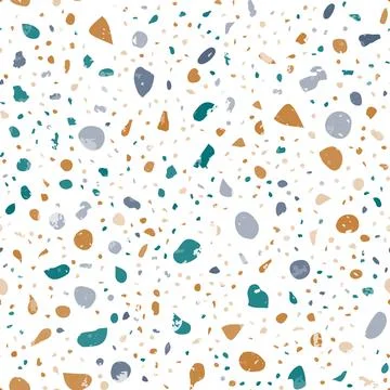 Terrazzo seamless pattern. Gentle classic flooring Illustrazione stock