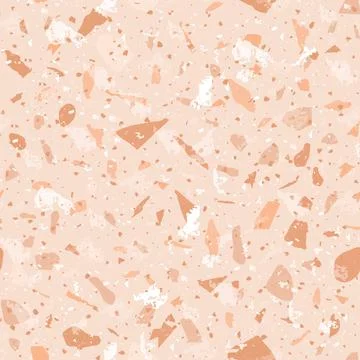 Terrazzo seamless pattern. Gentle classic flooring Illustrazione stock