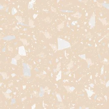 Terrazzo seamless pattern. Gentle classic flooring Stock Illustration