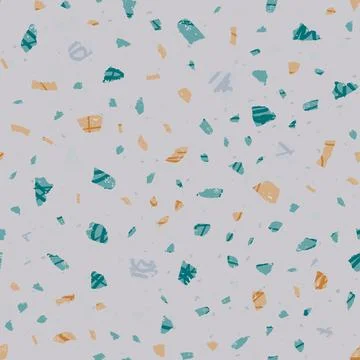 Terrazzo seamless pattern. Gentle classic flooring Illustrazione stock