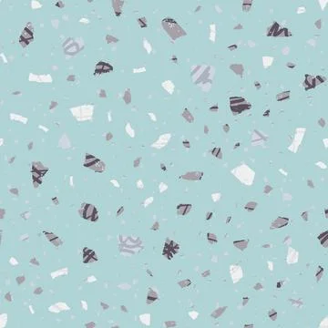 Terrazzo seamless pattern. Gentle classic flooring Stock Illustration