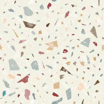 Terrazzo seamless pattern. Gentle classic flooring 스톡 일러스트