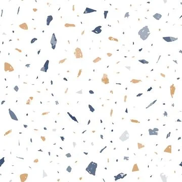 Terrazzo seamless pattern. Gentle classic flooring Stock Illustration